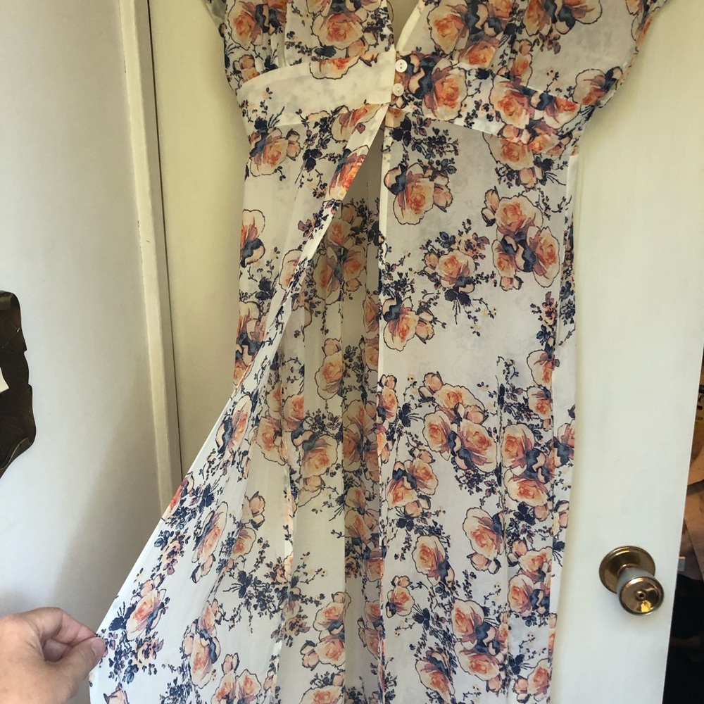 3/$20 COZY CASUAL☀️Summer Floral Duster NWOT - Picture 8 of 13